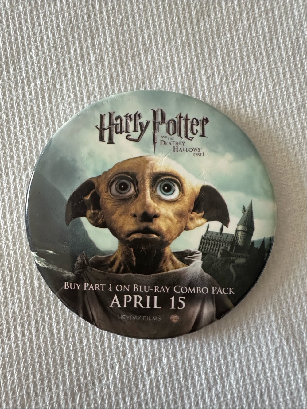 Harry Potter Dobby Promotional Button